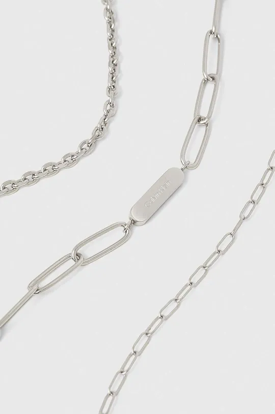Calvin Klein bransoletka 3-pack srebrny