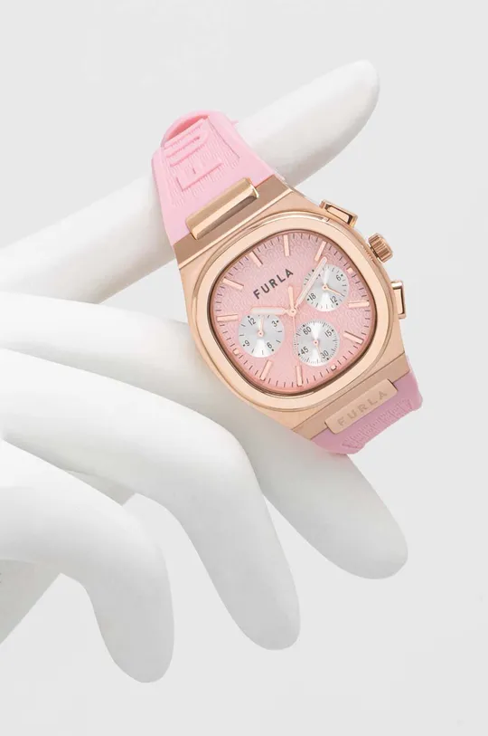 różowy Furla zegarek WW00036002L3 Damski