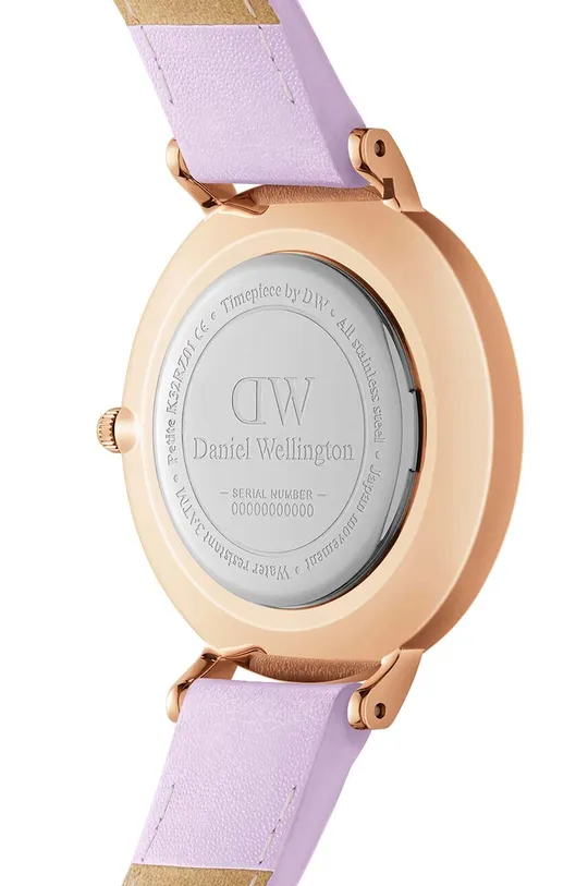 Ρολόι Daniel Wellington Petite Lavender Φυσικό δέρμα, Ανοξείδωτο χάλυβα, Ορυκτό γυαλί