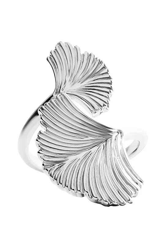 srebrny Lilou pierścionek posrebrzany Ginko Damski
