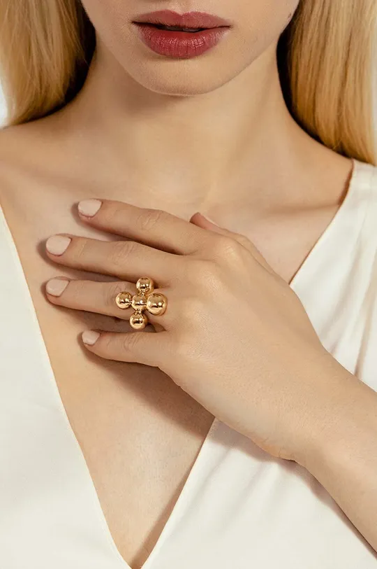 Επιχρυσωμένο δαχτυλίδι Lilou Luck χρυσαφί