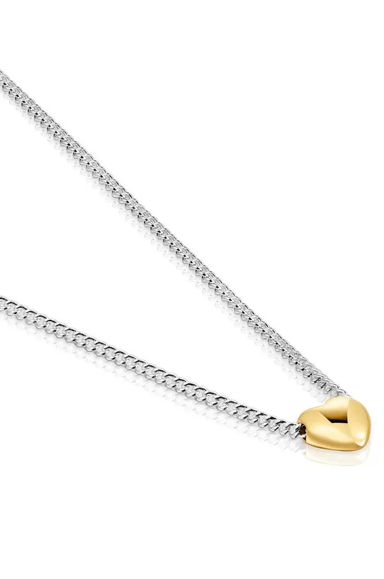 Srebrna ogrlica Tous Srebro 925, Srebro, prevlečeno z 18-karatnim zlatom