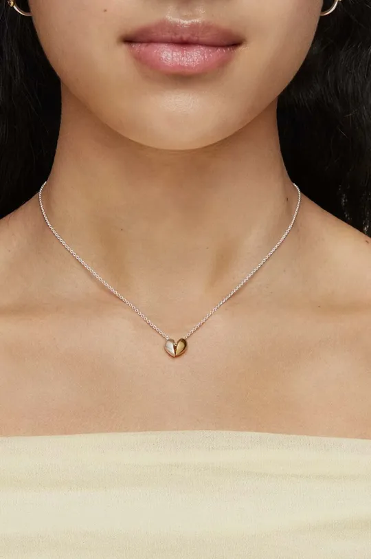 Ogrlica iz srebra prevlečenega z zlatom Tous Ženski