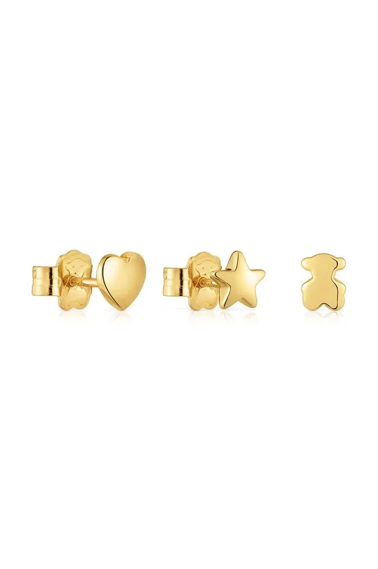 золотий Позолочені сережки Tous 3-pack Жіночий