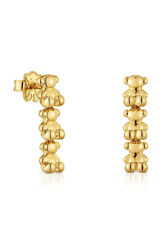 χρυσαφί Ασημένια επιχρυσωμένα σκουλαρίκια Tous Γυναικεία