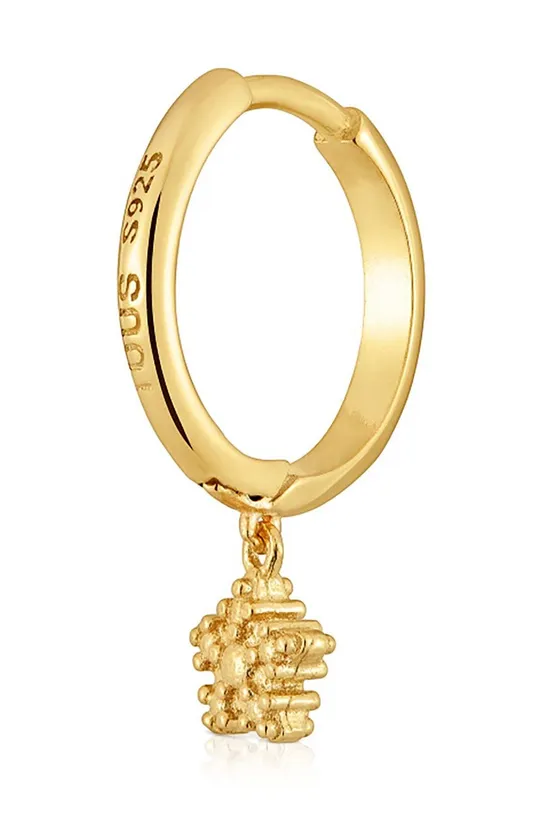 Позолоченная серебряная серьга Tous Серебрение с 18-каратным золотом