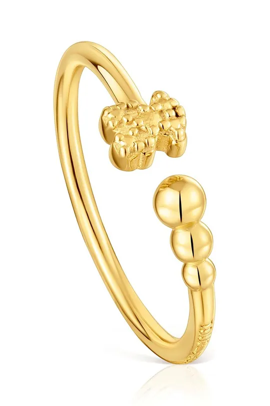 золотий Срібний перстень з позолотою Tous 11 Жіночий