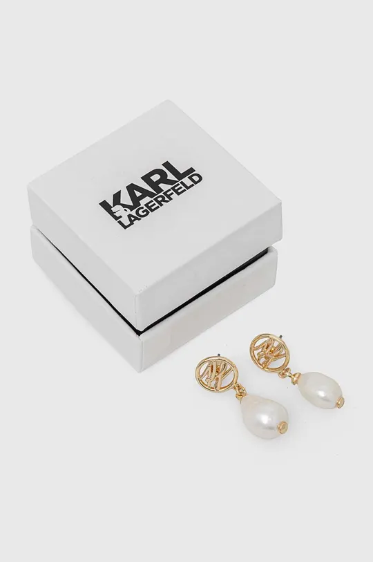 Náušnice Karl Lagerfeld zlatá