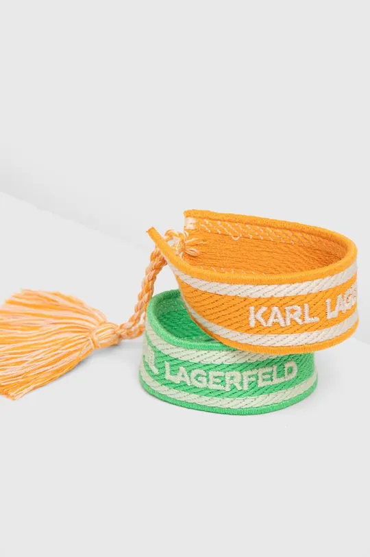 multicolor Karl Lagerfeld bransoletki 2-pack Damski