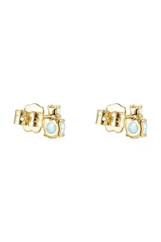 Χρυσά σκουλαρίκια Tous Mini Ivette Μαργαριτάρι, Χρυσός 18 καρατίων 750 λεπτότητα, Topaz