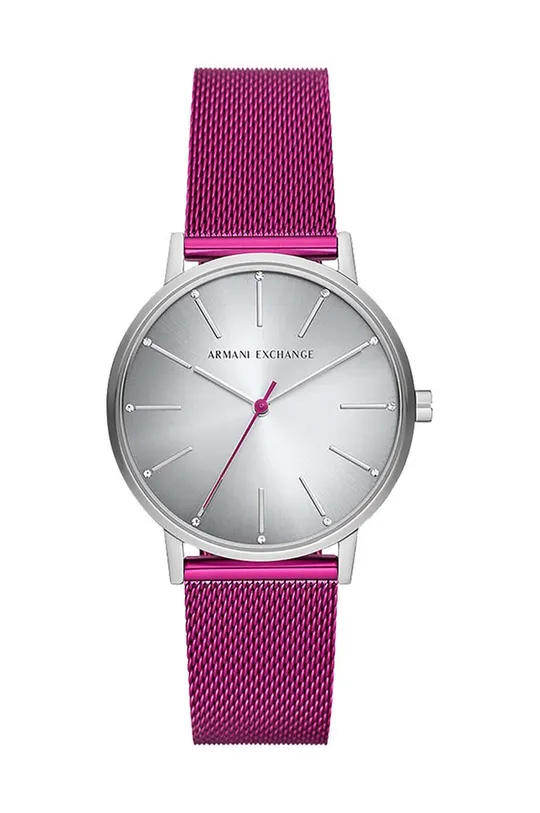 różowy Armani Exchange zegarek Damski