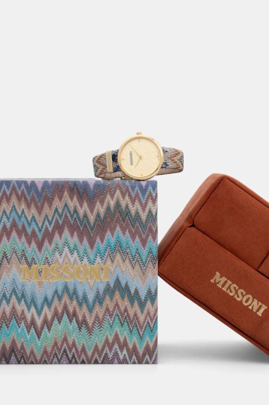 Hodinky Missoni zlatá MWY202322