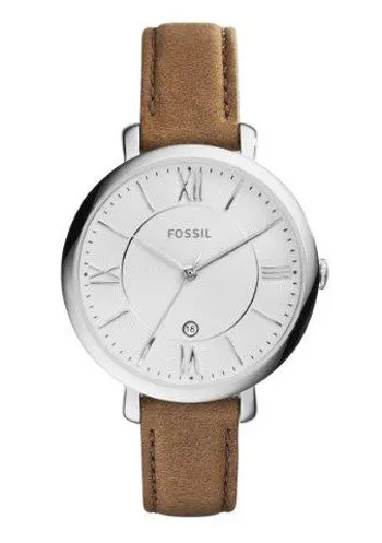 καφέ Fossil - Ρολόι ES3708 Γυναικεία