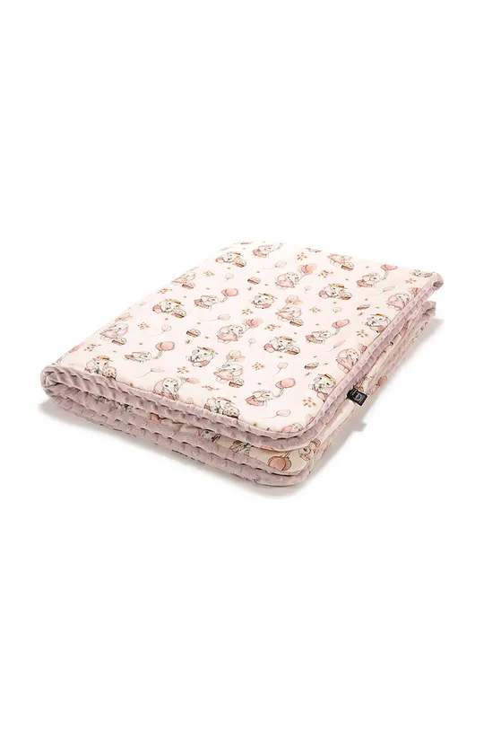 Zateplená deka pre bábätká La Millou Minky ROSSIE by Maja Hyży M ružová