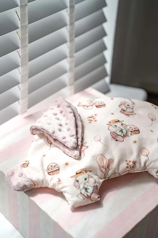 różowy La Millou poduszka niemowlęca ROSSIE by Maja Hyży Dziewczęcy