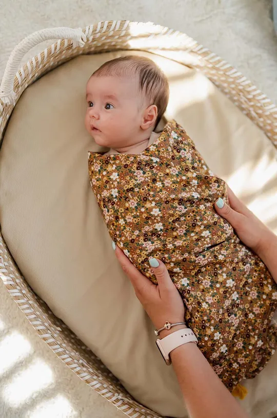 коричневий Бамбукове покривальце для немовлят La Millou FLOWER STYLES Для дівчаток