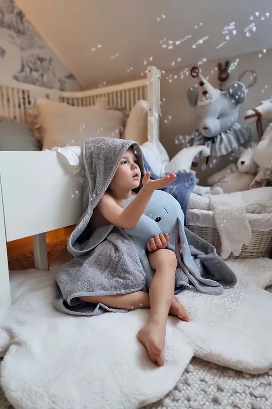 grigio Effiki asciugamano in cotone bambino/a 95x95 cm Bambini