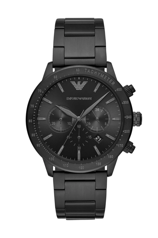 czarny Emporio Armani - Zegarek AR11242 Męski