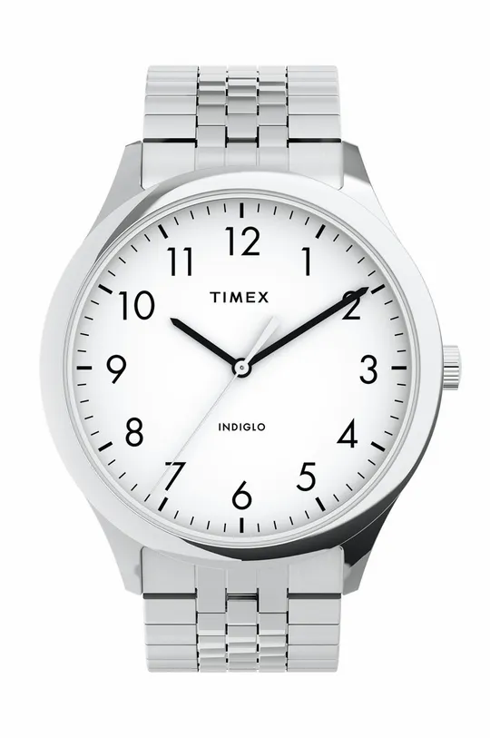 ασημί Timex - Ρολόι TW2U39900 Ανδρικά