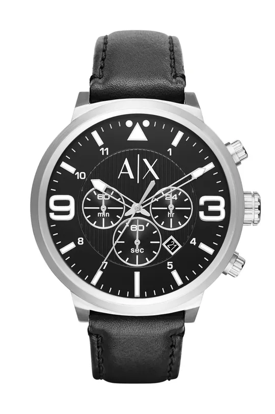 czarny Armani Exchange - Zegarek AX1371 Męski