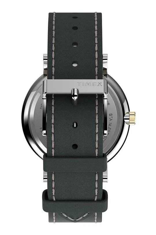 Timex - Ρολόι TW2U67500  Μέταλλο, Φυσικό δέρμα, Ορυκτό κρύσταλλο