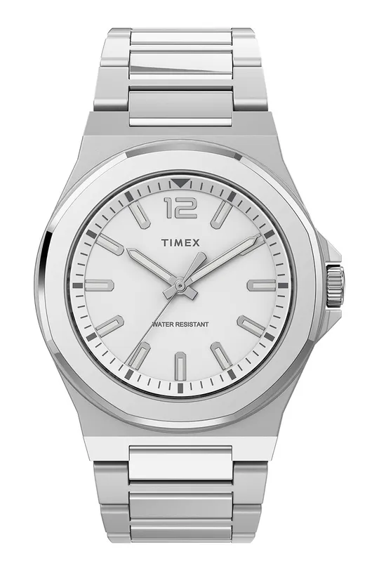ασημί Timex - Ρολόι TW2U42500 Ανδρικά