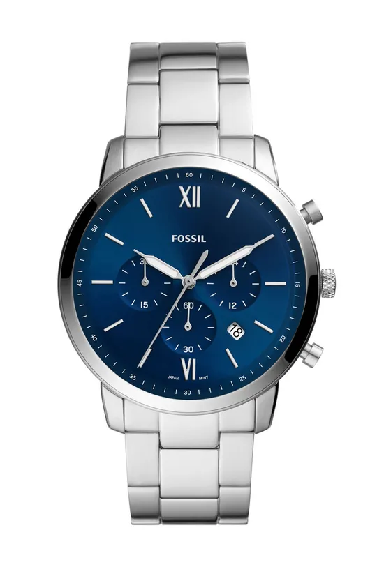 srebrny FOSSIL - Zegarek FS5792 Męski