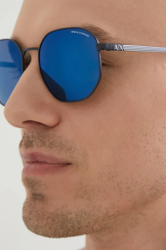 Солнцезащитные очки Armani Exchange  Синтетический материал, Металл