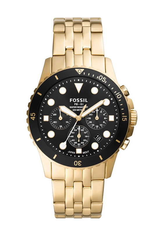 золотой Часы Fossil Мужской