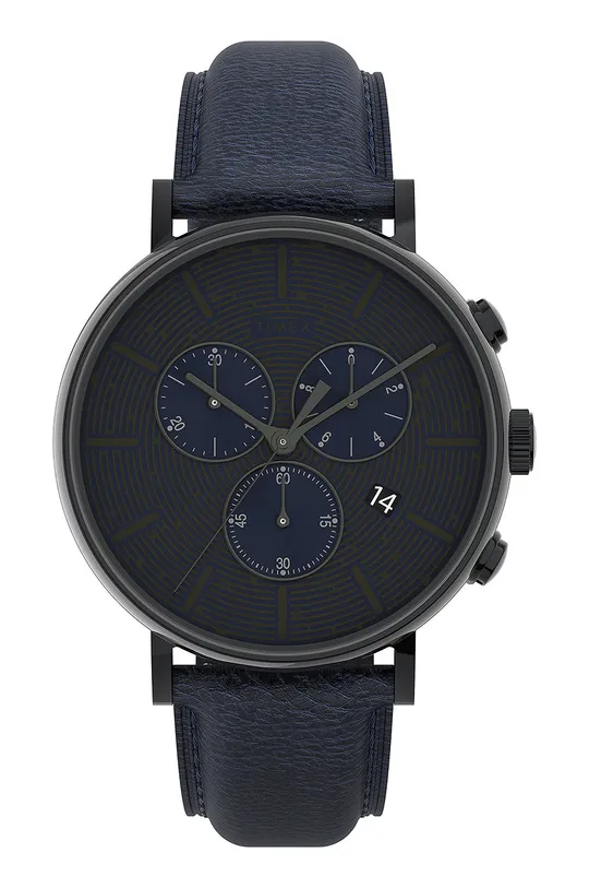 czarny Timex zegarek TW2U88900 Fairfield Chronograph Męski