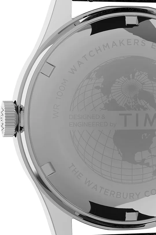 srebrny Timex zegarek TW2U90200 Waterbury Traditional Day-Date