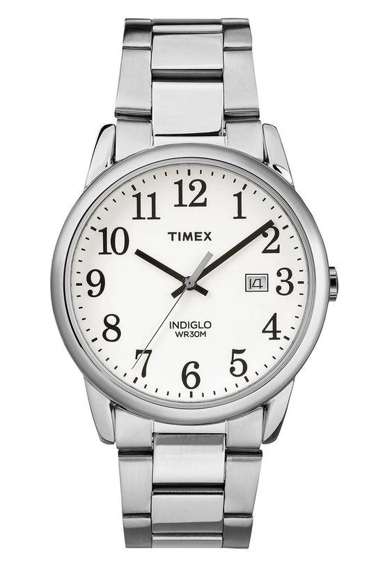 srebrny Timex zegarek TW2R23300 Easy Reader Date Męski