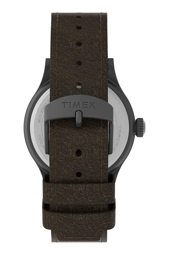 Ρολόι Timex  Φυσικό δέρμα, Χάλυβας, Ορυκτό γυαλί
