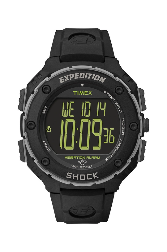 czarny Timex zegarek T49950 Expedition Shock XL Męski