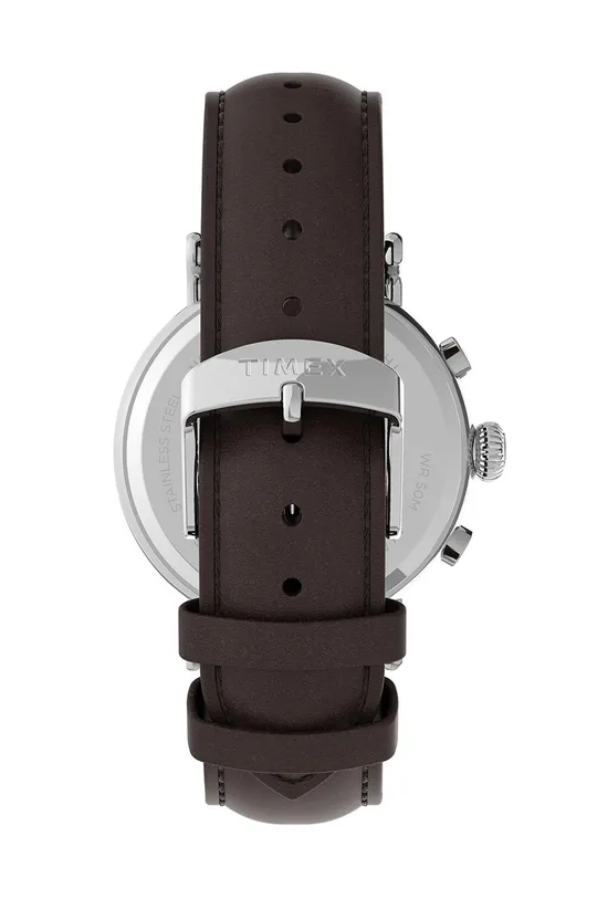 Ρολόι Timex Tw2v27600 Standard  Φυσικό δέρμα, Ορυκτό γυαλί