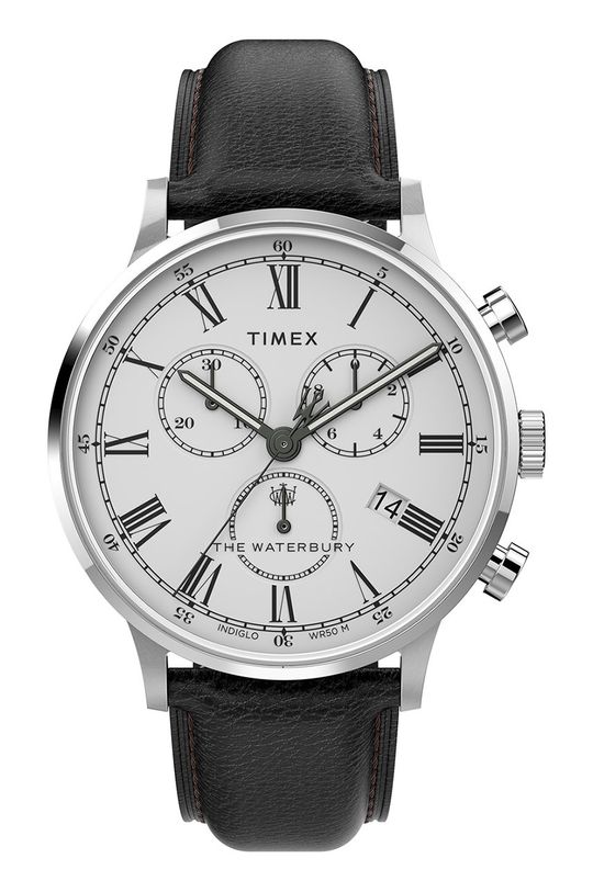 čierna Hodinky Timex Tw2u88100 Waterbury Classic Pánsky