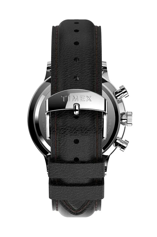 Ρολόι Timex Tw2u88100 Waterbury Classic  Φυσικό δέρμα, Ανοξείδωτο χάλυβα, Ορυκτό γυαλί
