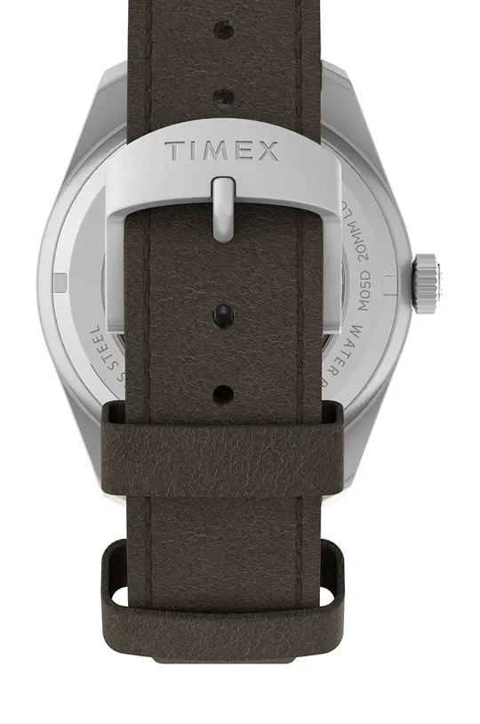 Ρολόι Timex Tw2v24700 Waterbury Dive  Φυσικό δέρμα, Ορυκτό γυαλί