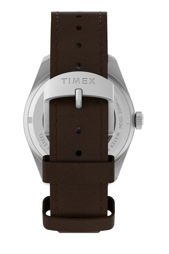 Hodinky Timex Tw2v24800 Waterbury Dive  Prírodná koža, Nerezová oceľ, Minerálne sklo
