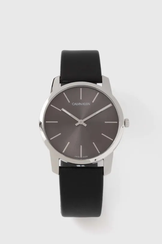 czarny Calvin Klein zegarek Męski