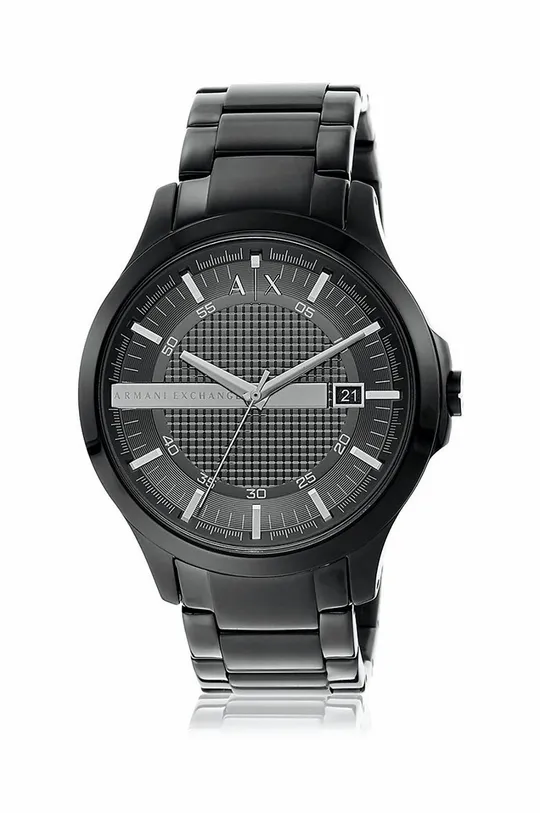 czarny Armani Exchange zegarek i bransoletka