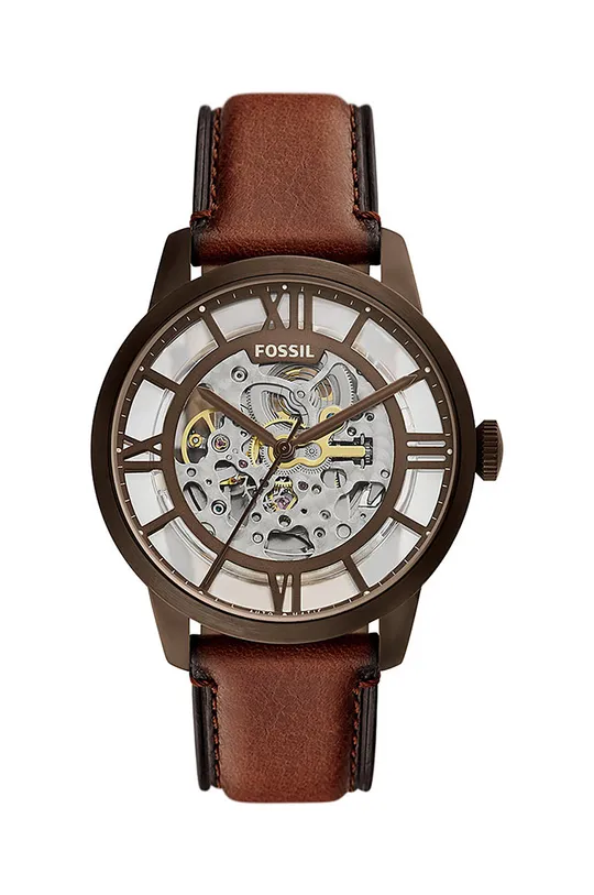 brązowy Fossil zegarek Męski