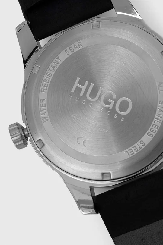 Ρολόι HUGO 1530189  Φυσικό δέρμα, Ανοξείδωτο χάλυβα, Ορυκτό γυαλί