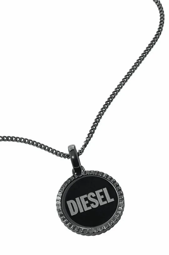 srebrny Diesel naszyjnik Męski
