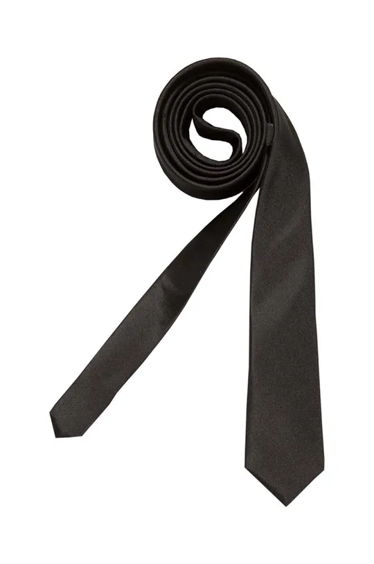 Seidensticker krawat jedwabny czarny