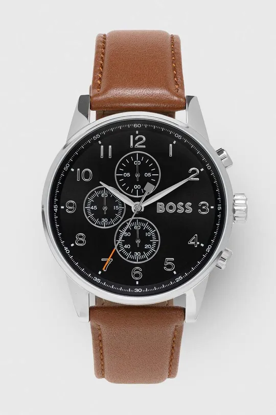 brązowy Boss zegarek 1513812 Męski