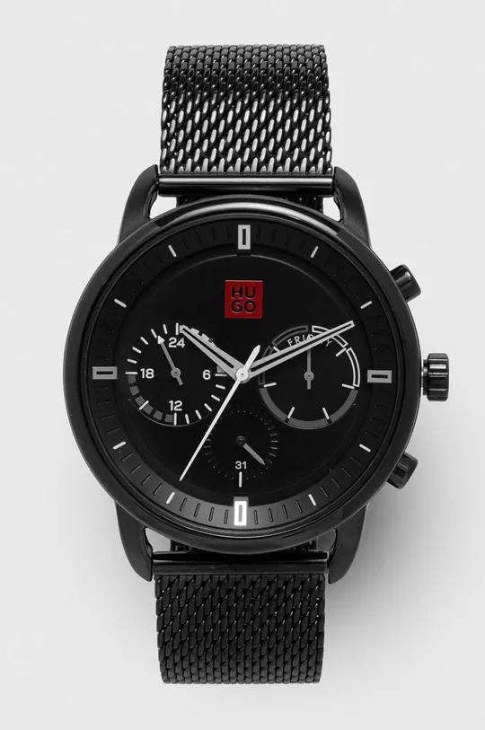 czarny Hugo zegarek 1530260 Męski