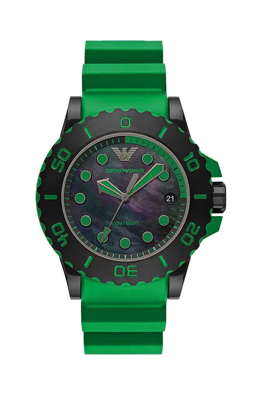 zielony Emporio Armani zegarek Męski