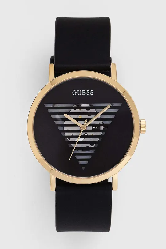 czarny Guess zegarek Męski