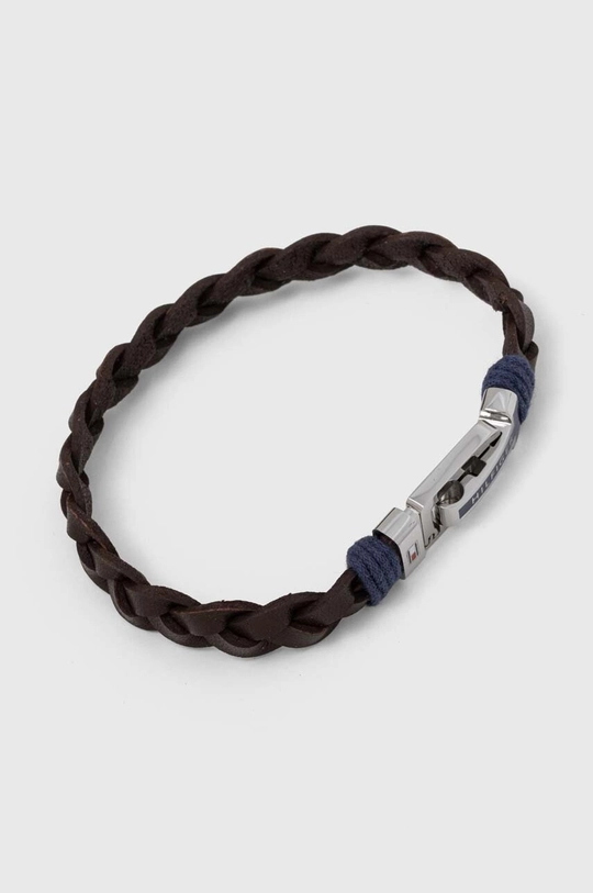 Tommy Hilfiger bracciale in pelle marrone 2790309